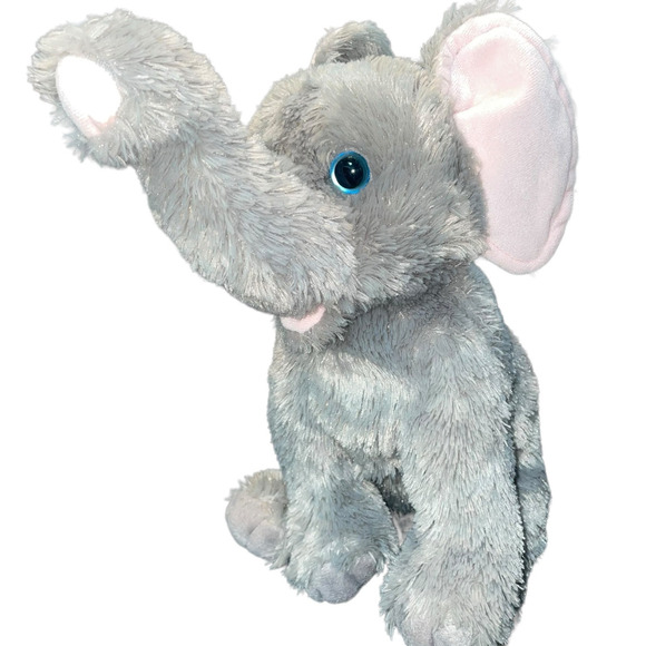 Ty Classic Quake the Elephant Plush Stuffed Animal Pink Ears Nursery Gift 11" - Picture 10 of 12